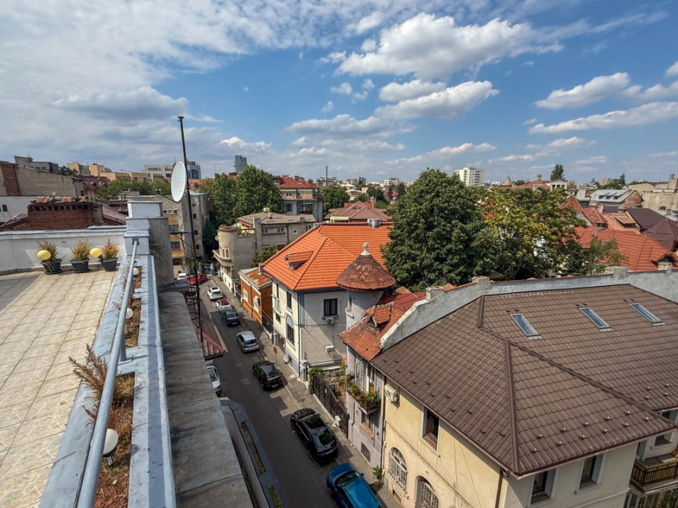 Apartament la Udriste, 200 mp, terasa 40 mp vedere libera